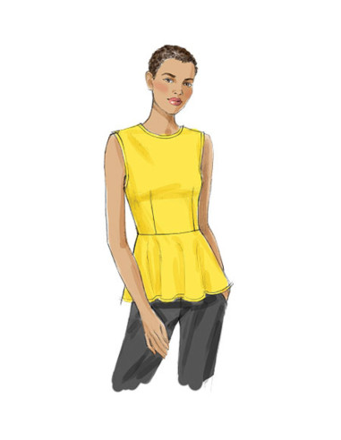 Molde de blusa - Vogue 8815