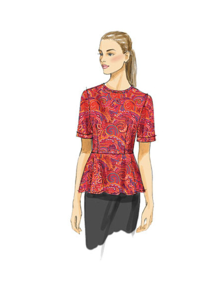 Molde de blusa - Vogue 8815