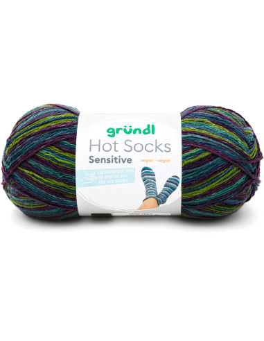 Lã para meias Hot Socks Sensitive Gründl