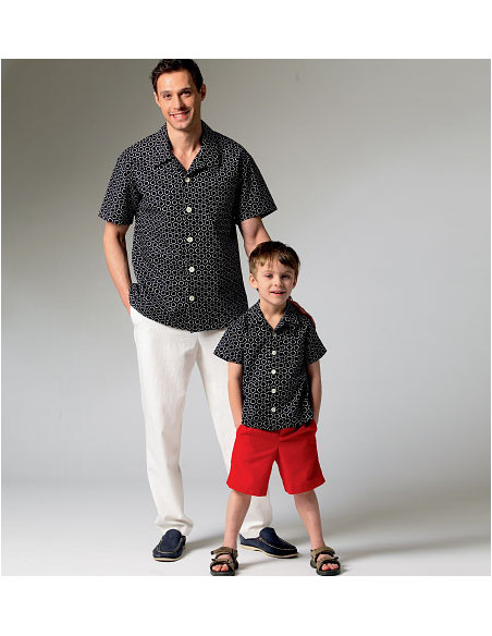 Molde de camisa, calção e calça - McCall's 6972