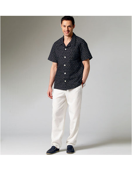 Molde de camisa, calções e calças - McCall's 6972