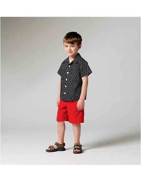 Molde de camisa, calções e calças - McCall's 6972