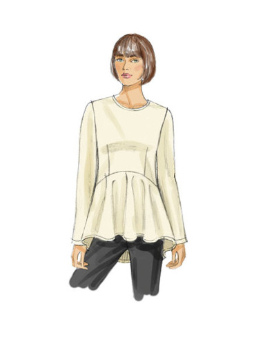 Molde de blusa - Vogue 8815