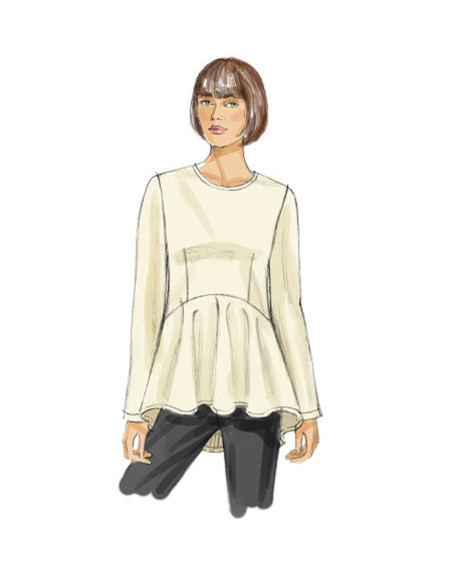 Molde de blusa - Vogue 8815