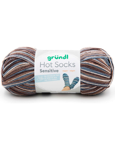 Lã para meias Hot Socks Sensitive Gründl