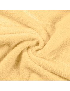 Tecido felpudo - Amarelo claro