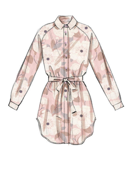 Molde de camisas, túnicas e cinto - McCall's 7472