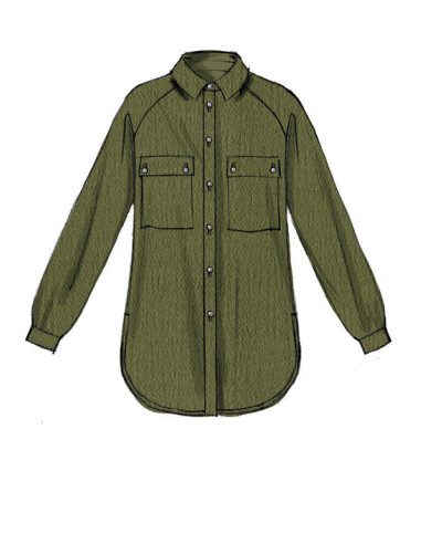 Molde de camisas, túnicas e cinto - McCall's 7472