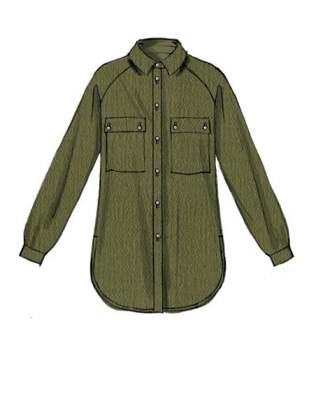 Molde de camisas, túnicas e cinto - McCall's 7472
