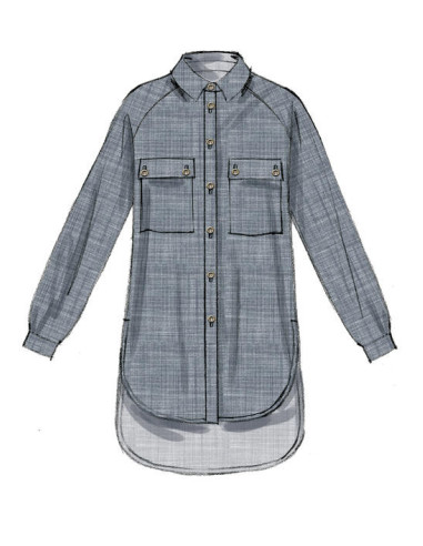 Molde de camisas, túnicas e cinto - McCall's 7472