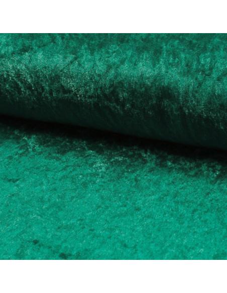 Tecidos de veludo amassado - Verde esmeralda