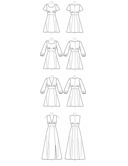 Molde de vestidos - McCall's 7802