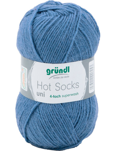 Lã para meias Hot Socks uni 50 Gründl