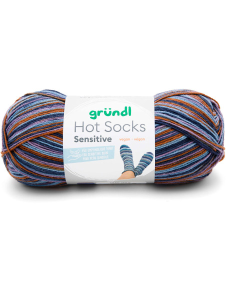 Lã para meias Hot Socks Sensitive Gründl