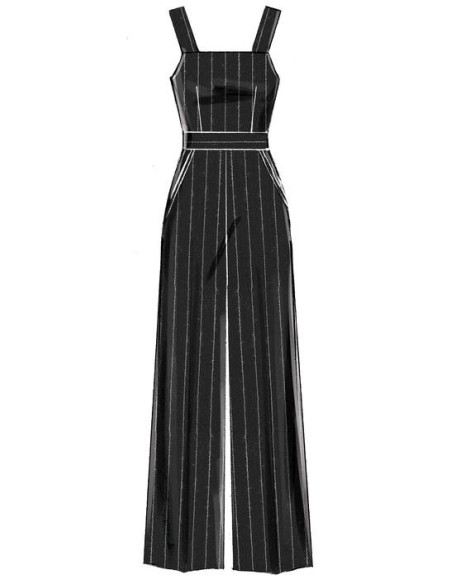 Molde de vestidos, cinto, macacão curto e macacão - McCall's 7626