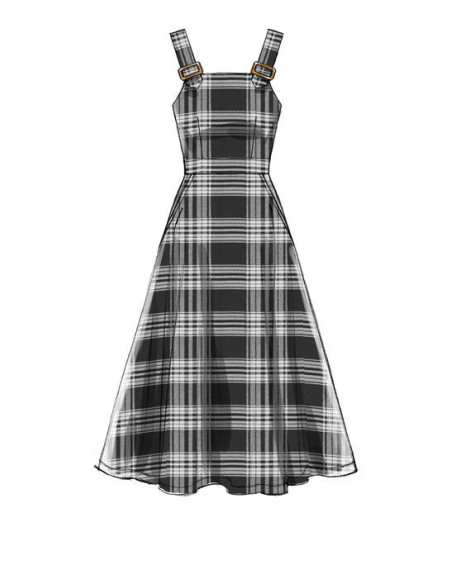 Molde de vestidos, cinto, macacão curto e macacão - McCall's 7626