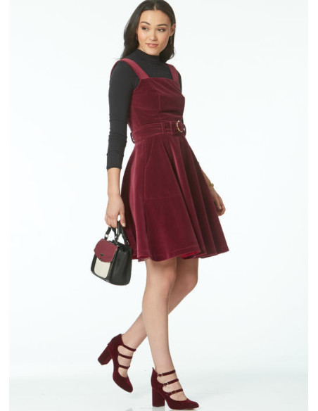 Molde de vestidos, cinto, macacão curto e macacão - McCall's 7626