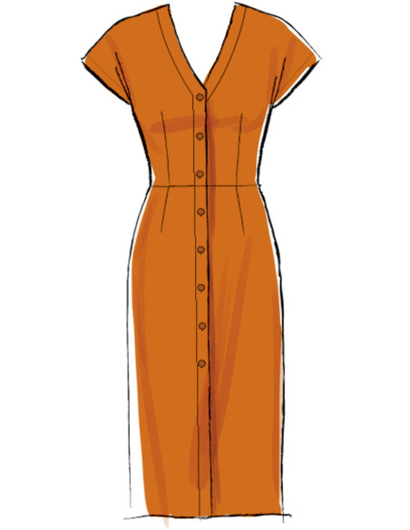 Molde de vestidos e cinto - McCall's 7920
