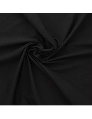 Tecido jersey de algodão - Preto