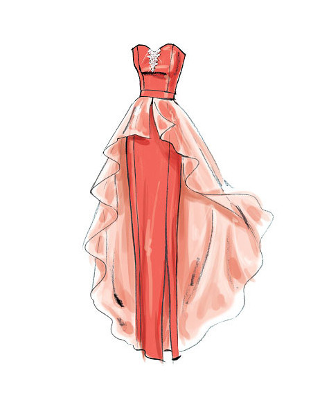 Molde de vestidos e cinto - McCall's 6838