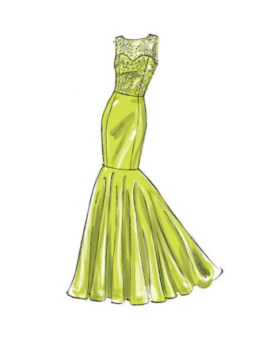 Molde de vestidos e cinto - McCall's 6838