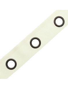 Faixa com ilhós cor de canhão - Branco sujo 2