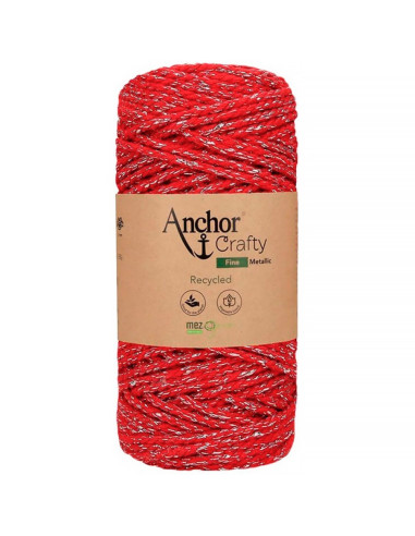 Algodão macramé reciclado Crafty Fine Metálico Anchor