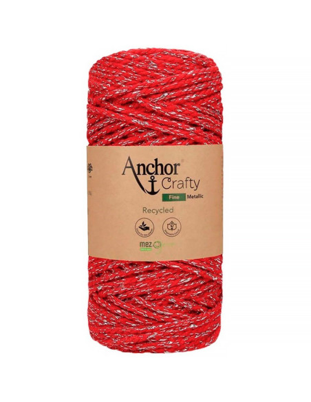 Algodão macramé reciclado Crafty Fine Metálico Anchor