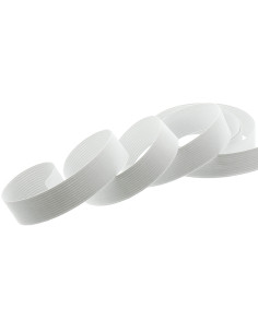 Pulseira de malha elástica branca