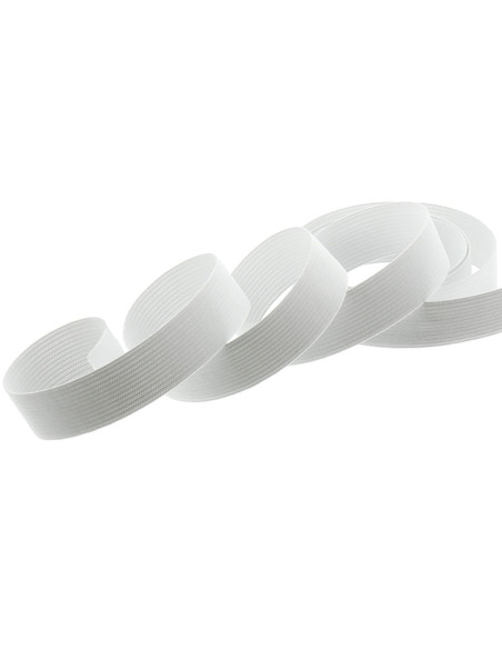 Pulseira de malha elástica branca
