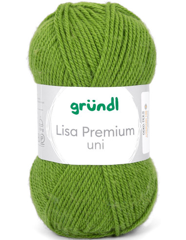 Fil à tricoter Lisa Premium uni Gründl