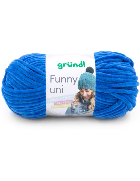 Fil chenille Funny uni Gründl