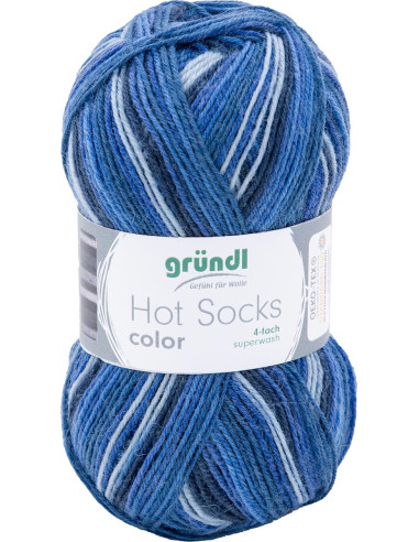 Lã para meias Hot Socks color Gründl