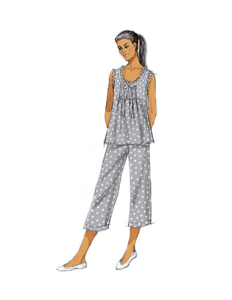 Molde de blusa, vestido e calça - Butterick 5792