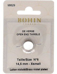 Dedal de costura aberto Bohin 2