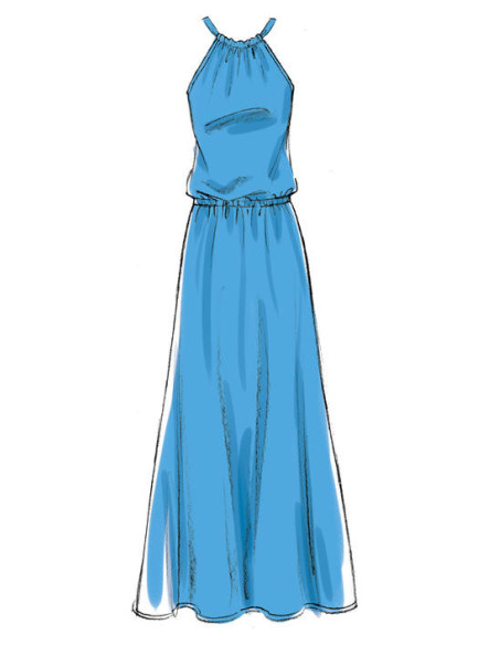 Molde de vestidos e cinto - McCall's 7405