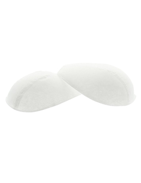 Par de ombreiras de moda cobertas de branco