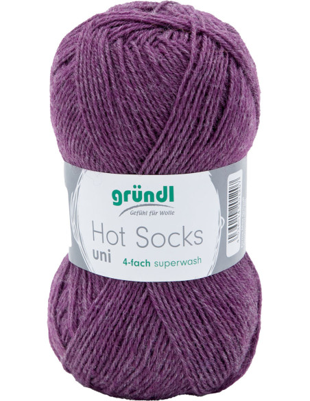 Lã para meias Hot Socks uni 50 Gründl