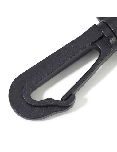 Conjunto de mosquetões de plástico 40 mm preto