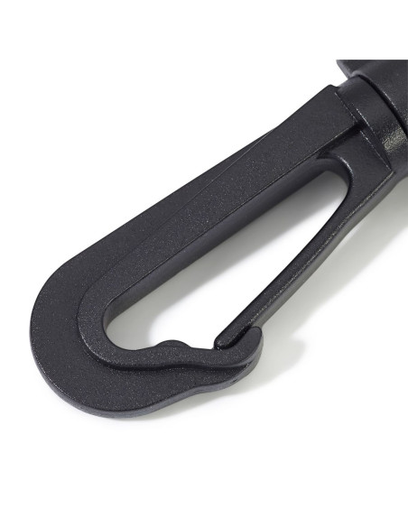 Conjunto de mosquetões de plástico 40 mm preto