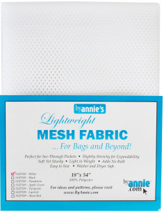 Tecido de rede premium 45 cm x 137 cm - Branco