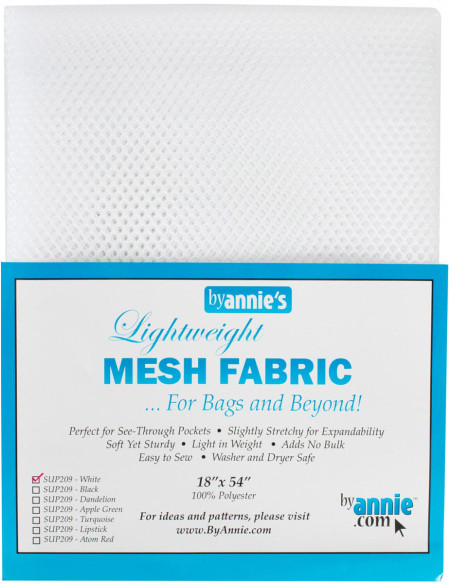 Tecido de rede premium 45 cm x 137 cm - Branco