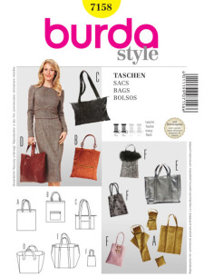 Molde de bolsas - Burda 7158
