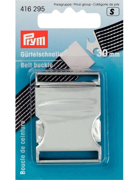 Fivela de cinto de metal 30 mm - Prata