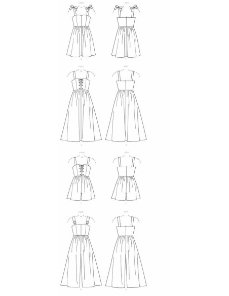 Molde de vestidos, macacão curto e macacão - McCall's 7778
