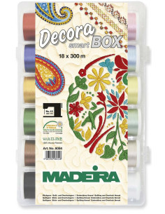 Mala de fios para bordar SmartBox Decora n.º 12 Madeira
