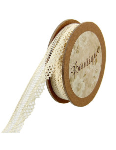 Renda cru - 12 mm x 5 metros