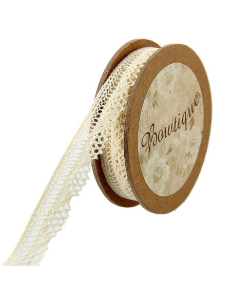 Renda cru - 12 mm x 5 metros