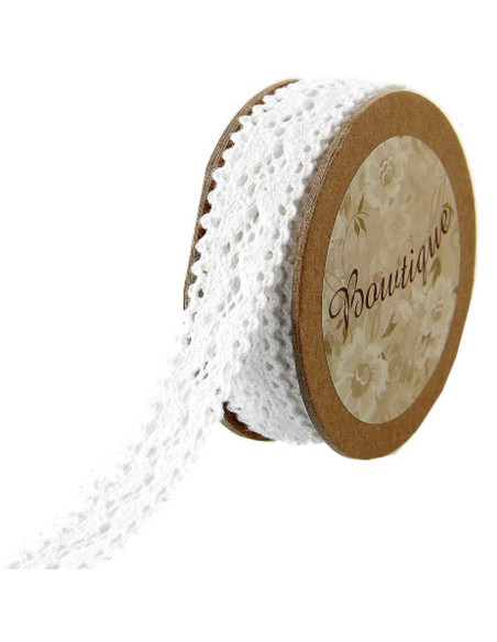 Renda branca - 18 mm x 5 metros