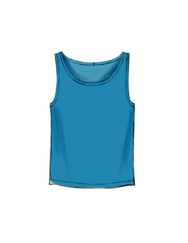 Molde de regatas, t-shirts e shorts - McCall's 6973